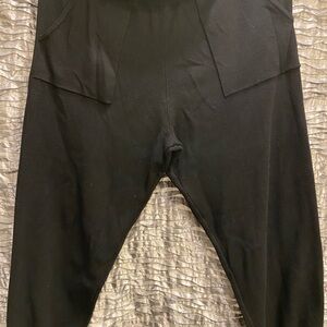 Anthropologie Saturday Sunday Stylish Black Jogger Pants Size Large Thick